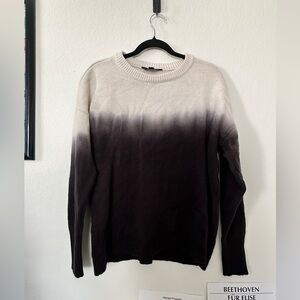 Simply Vera Vera Wang Men's Ombre Black and Cream Sweater